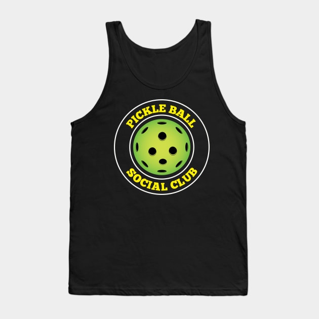 Pickleball Social Club Vintage Pickleballs and Pickle Ball Tank Top by Riffize